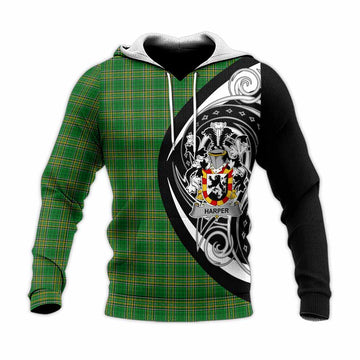 Harper Irish Clan Knitted Hoodie Celtic Circle Style Unisex Knitted Pullover Hoodie - Tartan Vibes Clothing