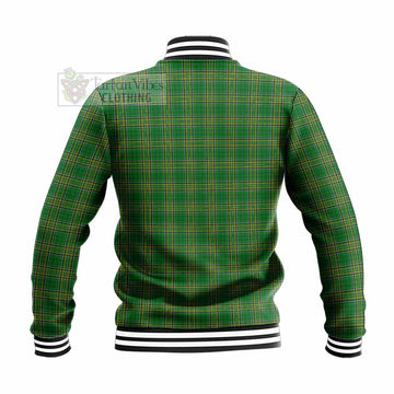 Harper Irish Clan Tartan Baseball Jacket with Coat of Arms - Tartan Vibes Clothing