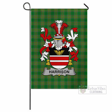 Harrison Irish Clan Tartan Flag with Coat of Arms