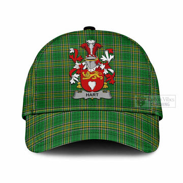 Hart Irish Clan Tartan Classic Cap with Coat of Arms