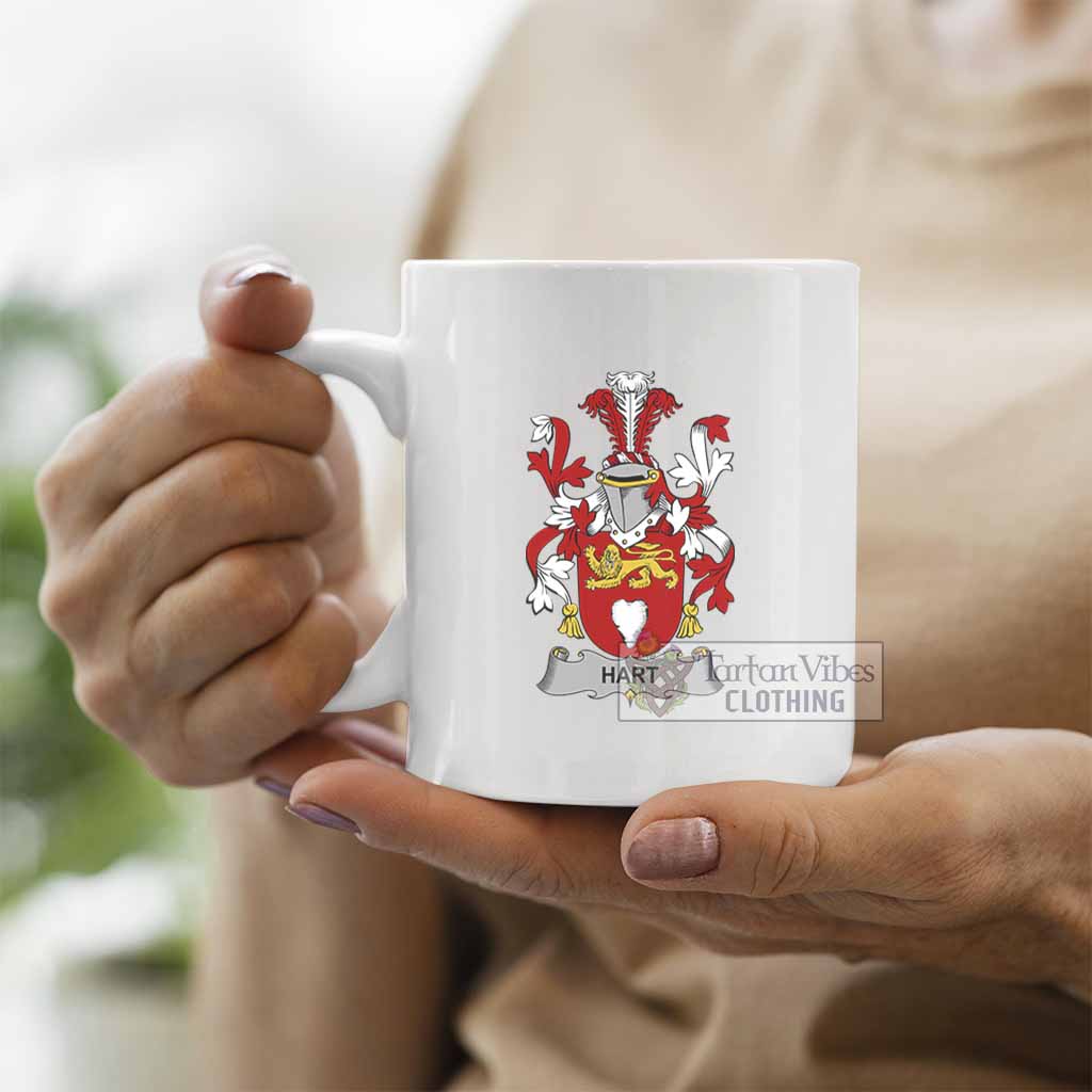 Tartan Vibes Clothing Hart Irish Clan Coat of Arms Ceramic Mug