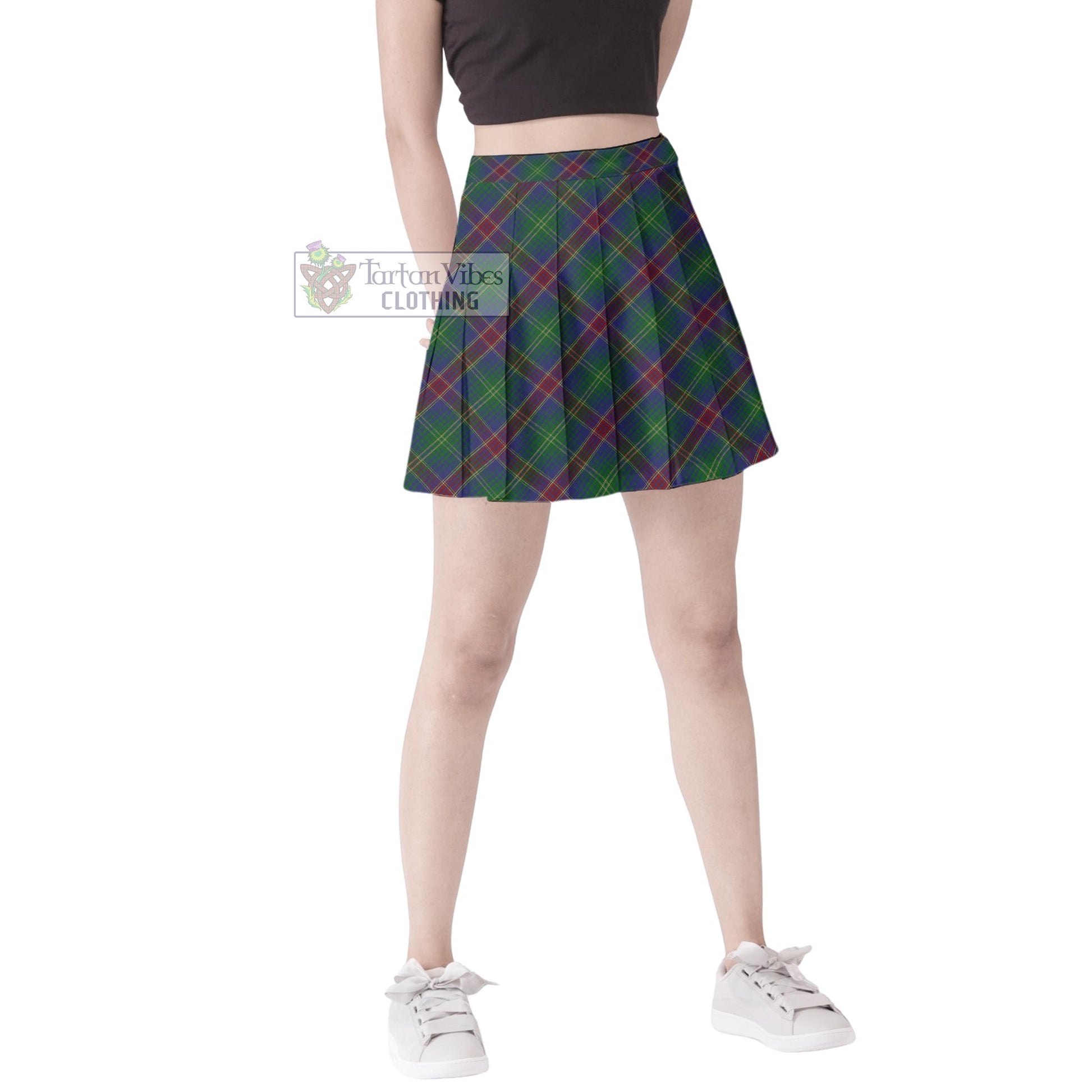 Tartan Vibes Clothing Hart of Scotland Tartan Women's Plated Mini Skirt