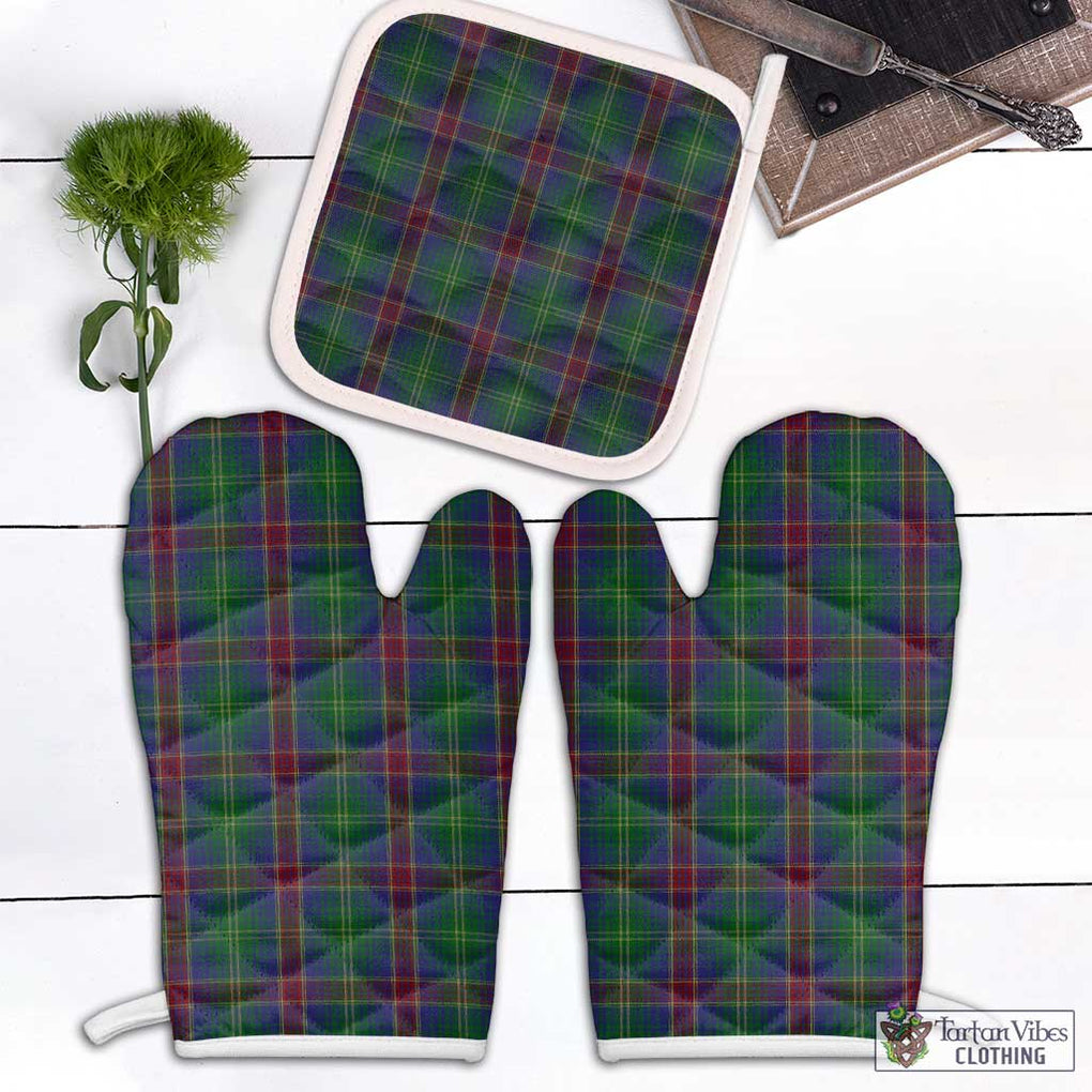 Hart Tartan Combo Oven Mitt & Pot-Holder Combo 1 Oven Mitt & 1 Pot-Holder White - Tartan Vibes Clothing