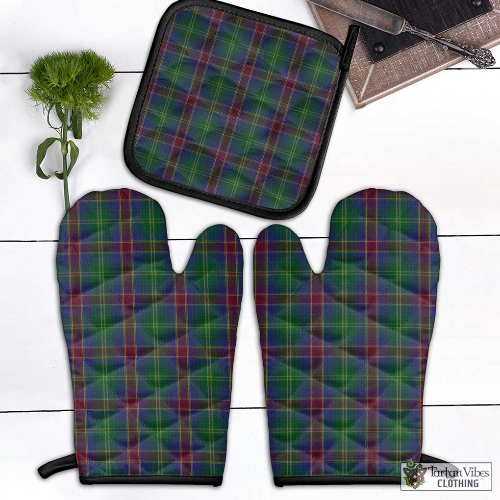 Hart Tartan Combo Oven Mitt & Pot-Holder Combo 1 Oven Mitt & 1 Pot-Holder Black - Tartan Vibes Clothing