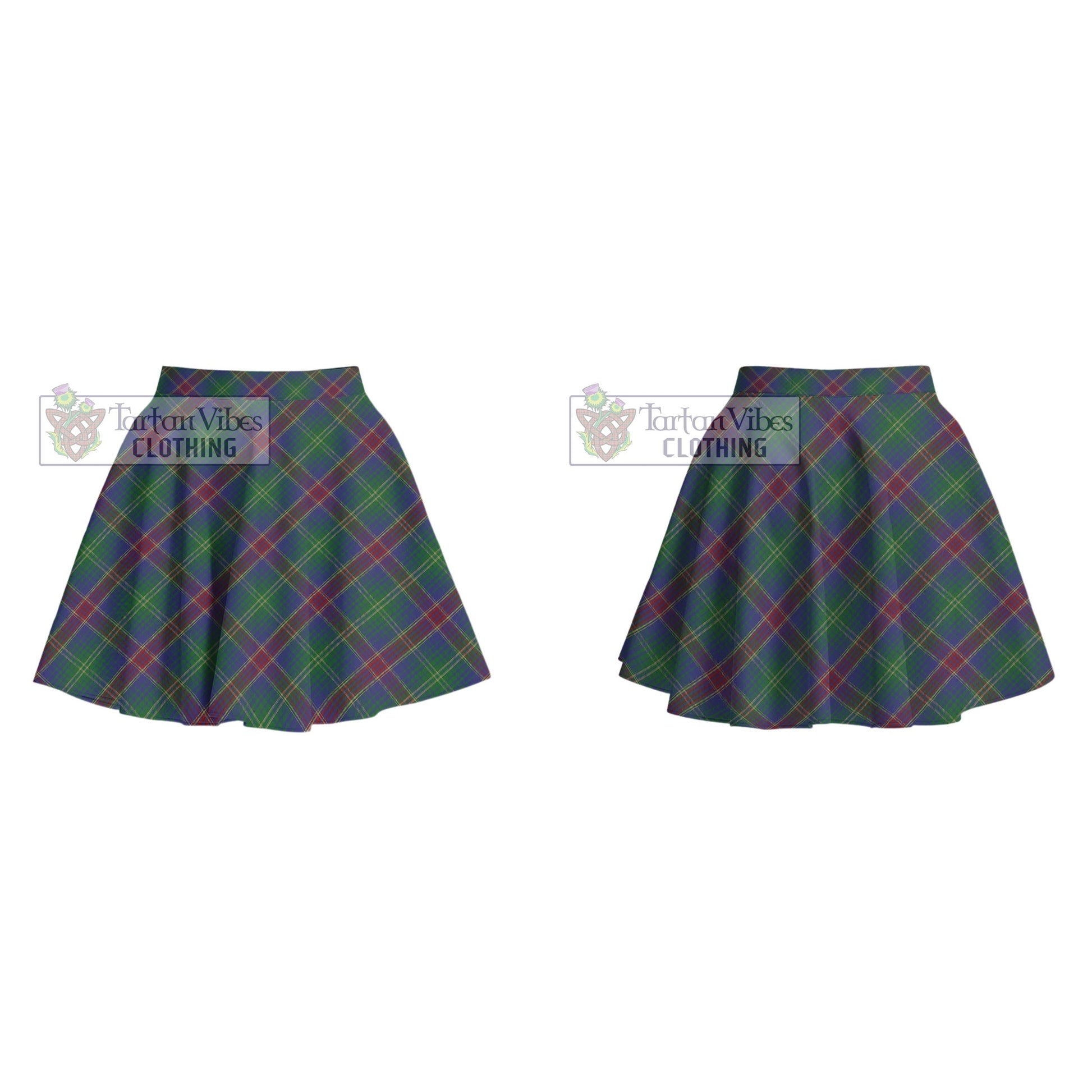 Tartan Vibes Clothing Hart of Scotland Tartan Women's Plated Mini Skirt