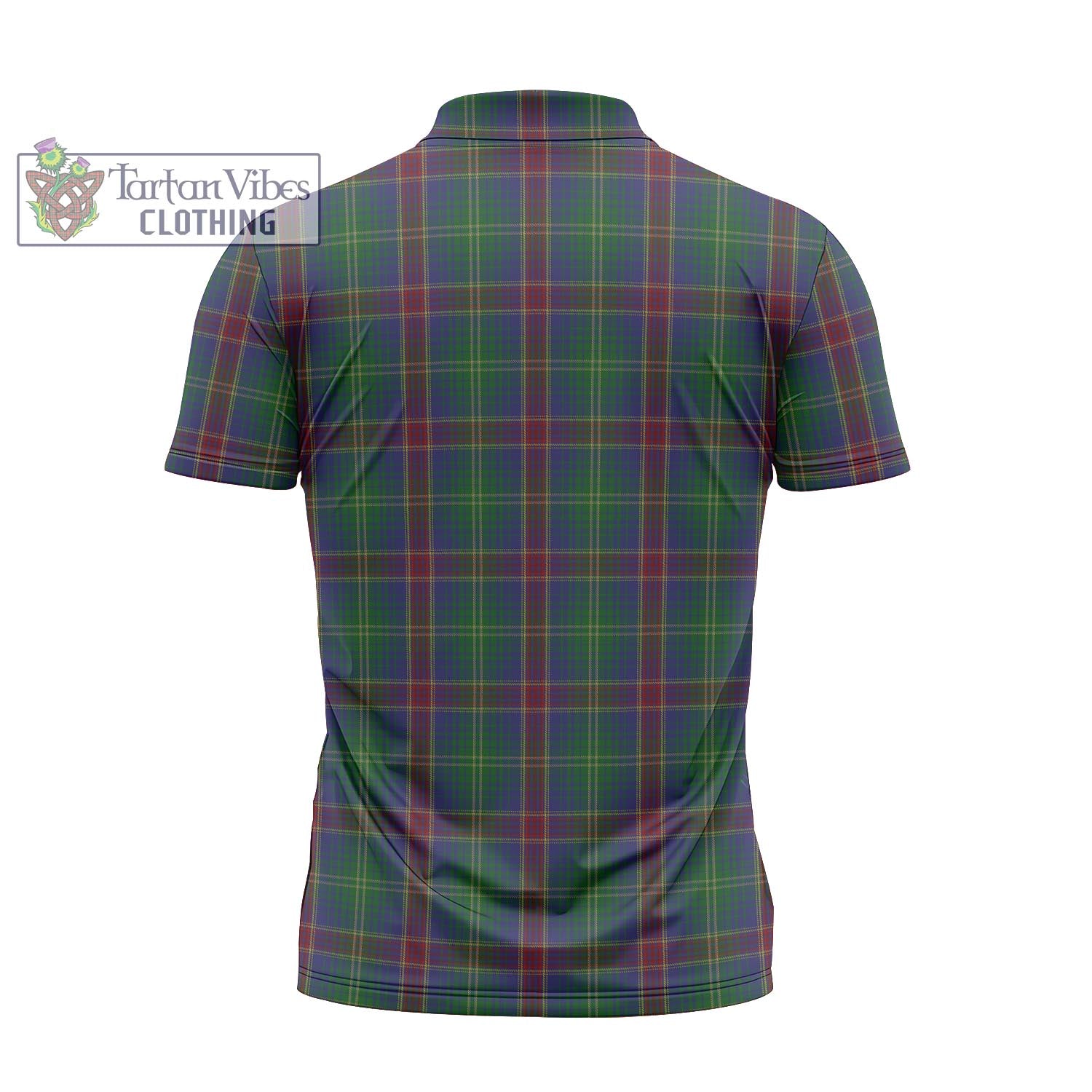 Tartan Vibes Clothing Hart of Scotland Tartan Zipper Polo Shirt