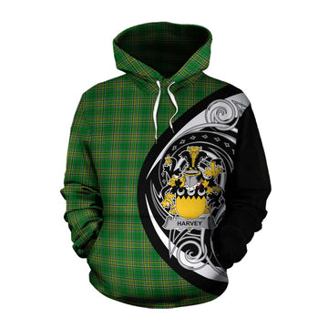 Harvey Irish Clan Cotton Hoodie Celtic Circle Style Pullover Hoodie XS - Tartan Vibes Clothing