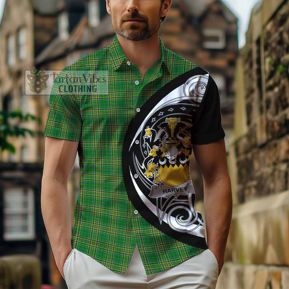 Harvey Irish Clan Hawaiian Shirt Celtic Circle Style - Tartan Vibes Clothing