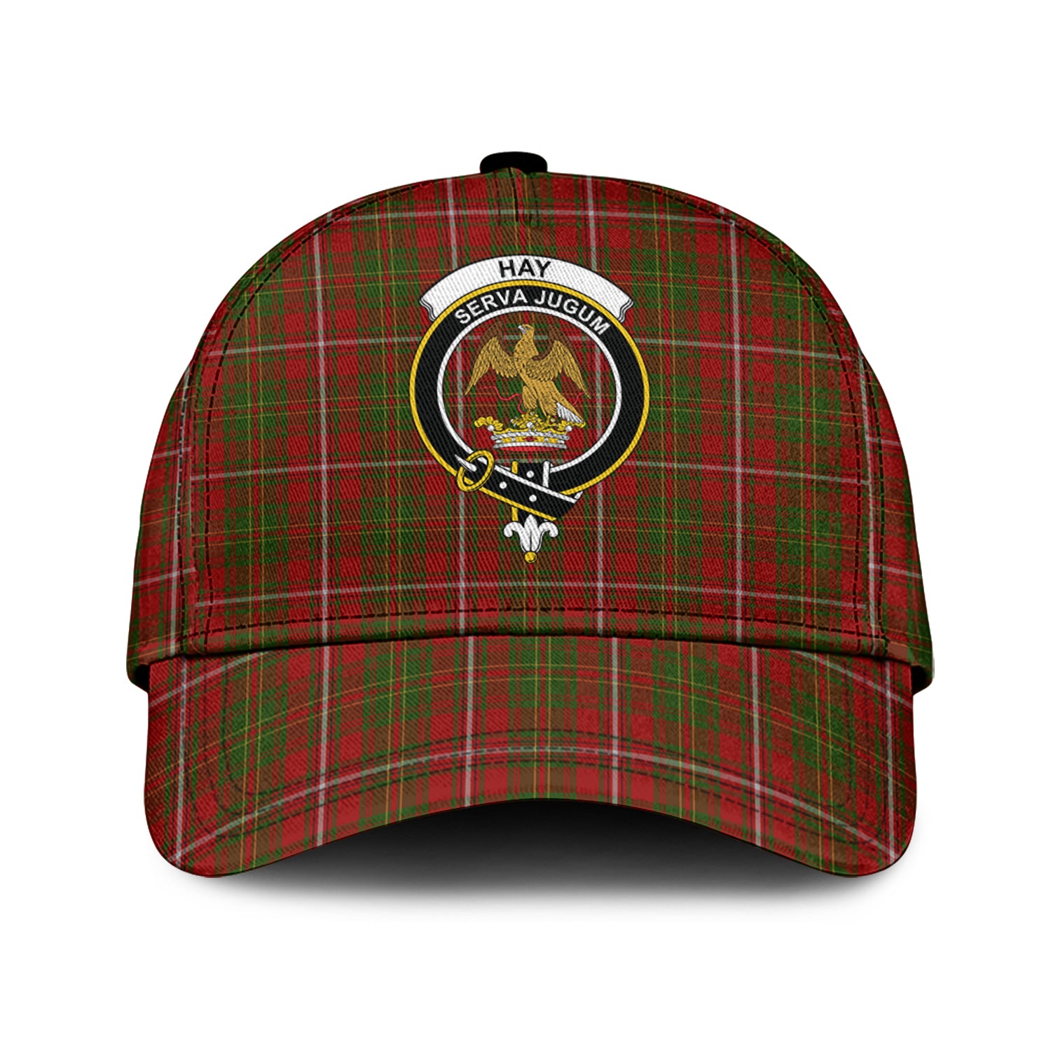 Hay Tartan Classic Cap with Family Crest Classic Cap Universal Fit - Tartan Vibes Clothing