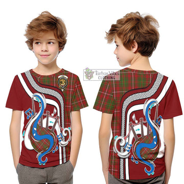 Hay Tartan Kid T-Shirt with Epic Bagpipe Style