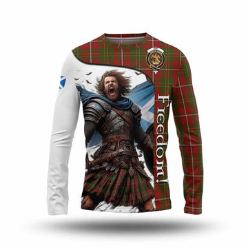 Hay Crest Tartan Long Sleeve T-Shirt Inspired by the Freedom of Scottish Warrior