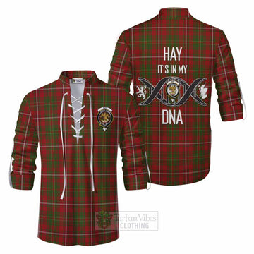 Hay Tartan Ghillie Kilt Shirt with Family Crest DNA In Me Style