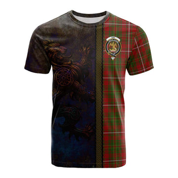Hay Tartan Family Crest Cotton T-shirt Alba Gu Brath Be Brave Lion Ancient Style Kid's Shirt - Tartan Vibes Clothing