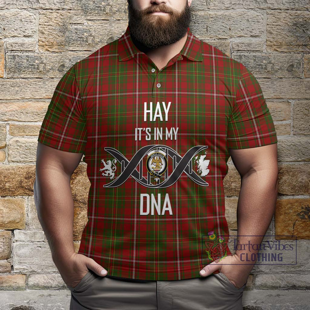 Hay Tartan Polo Shirt with Family Crest DNA In Me Style Kid - Tartanvibesclothing Shop