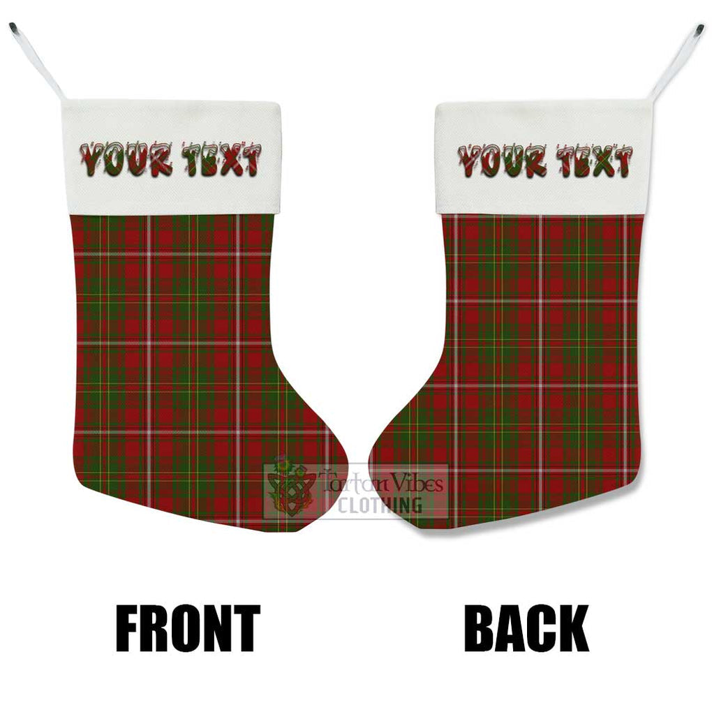 Tartan Vibes Clothing Hay Tartan Christmas Stocking with Personalized Text