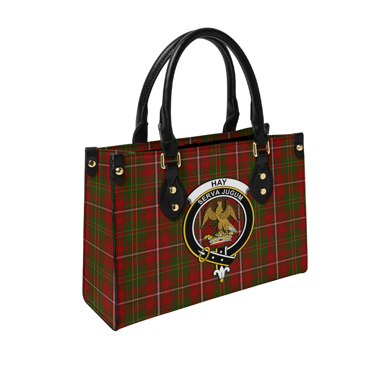 hay-tartan-leather-bag-with-family-crest