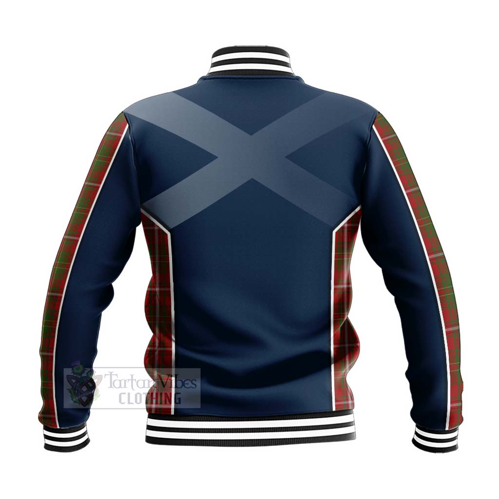 Tartan Vibes Clothing Hay Tartan Baseball Jacket with Family Crest and Scottish Thistle Vibes Sport Style