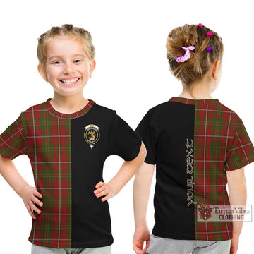 Hay Tartan Kid T-Shirt with Family Crest and Half Of Me Style