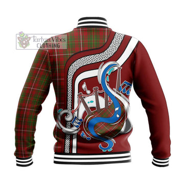 Hay Tartan Baseball Jacket with Epic Bagpipe Style