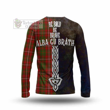 Hay Tartan Family Crest Long Sleeve T-Shirt Alba Gu Brath Be Brave Lion Ancient Style - Tartan Vibes Clothing