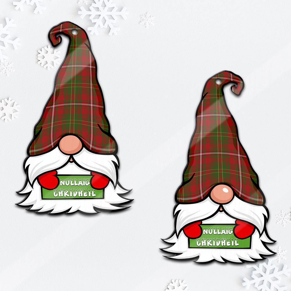 Hay Gnome Christmas Ornament with His Tartan Christmas Hat - Tartan Vibes Clothing