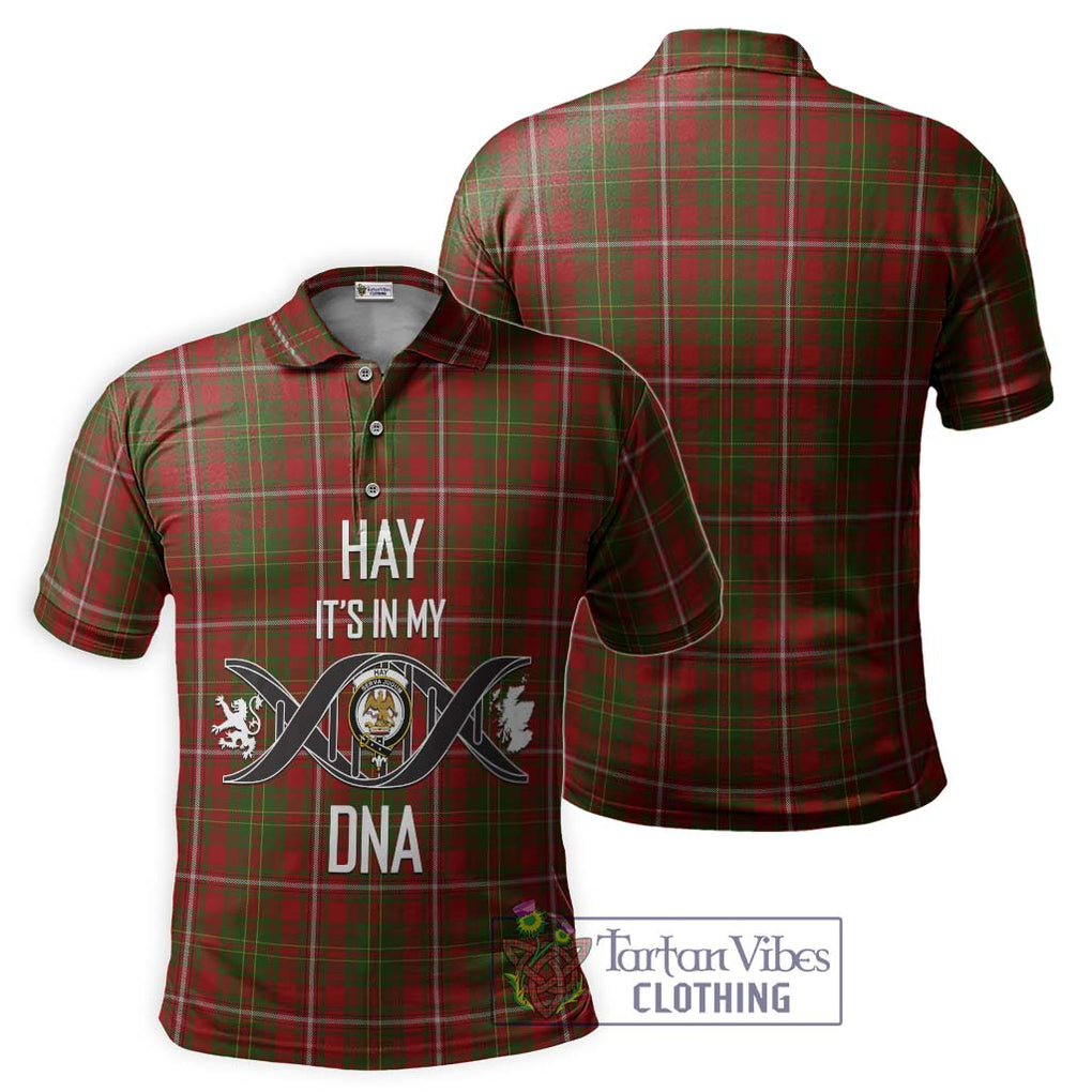 Hay Tartan Polo Shirt with Family Crest DNA In Me Style - Tartanvibesclothing Shop