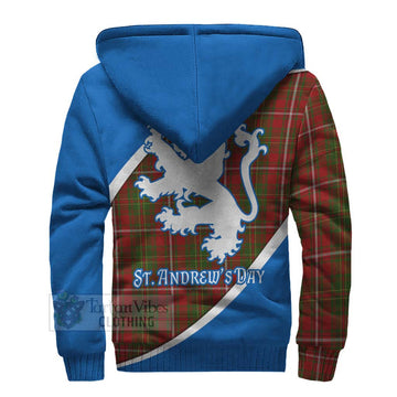 Hay Family Crest Tartan Sherpa Hoodie Celebrate Saint Andrew's Day in Style