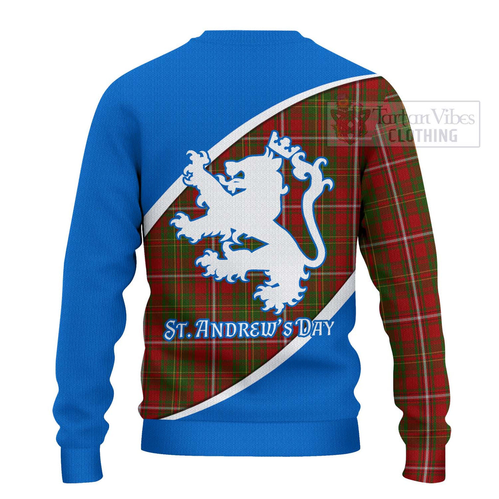 Tartan Vibes Clothing Hay Family Crest Tartan Knitted Sweater Celebrate Saint Andrew's Day in Style