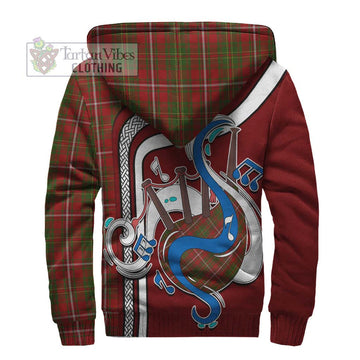 Hay Tartan Sherpa Hoodie with Epic Bagpipe Style