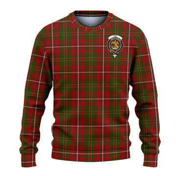 Hay Tartan Ugly Sweater with Family Crest