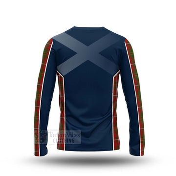 Hay Tartan Long Sleeve T-Shirt with Family Crest and Scottish Thistle Vibes Sport Style