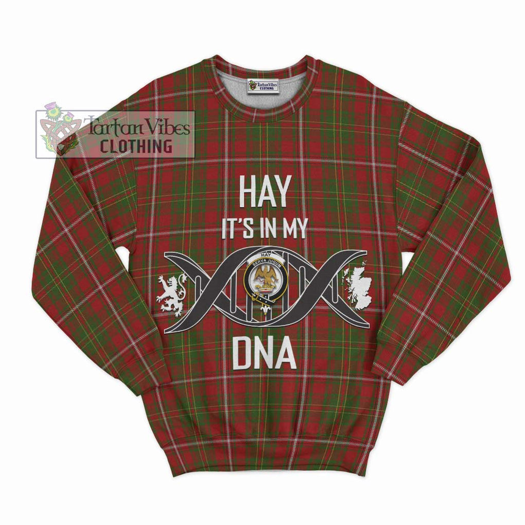 Hay Tartan Sweatshirt with Family Crest DNA In Me Style - Tartanvibesclothing Shop