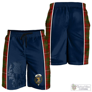 Hay Tartan Men's Shorts with Family Crest and Scottish Thistle Vibes Sport Style