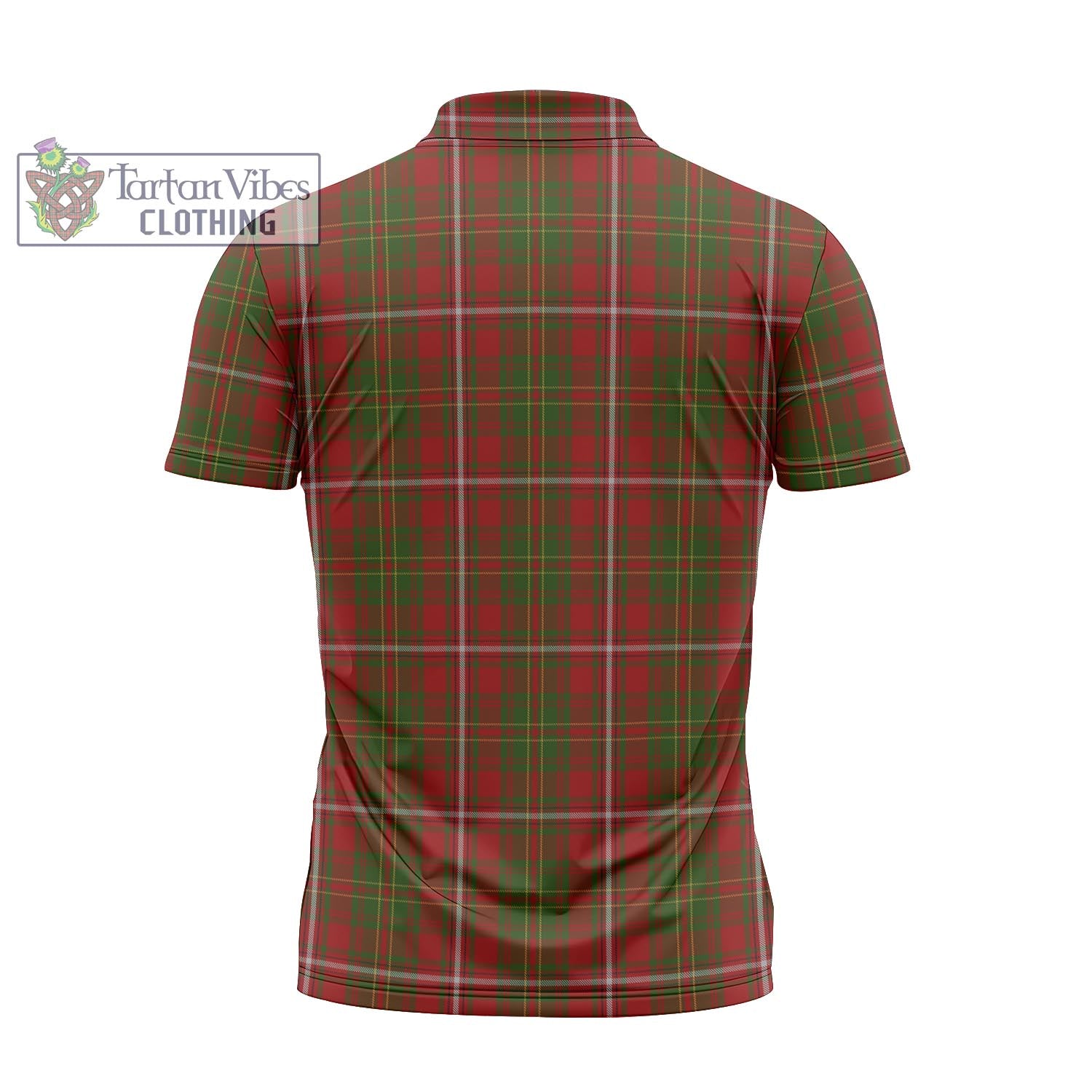 Tartan Vibes Clothing Hay Tartan Zipper Polo Shirt with Family Crest