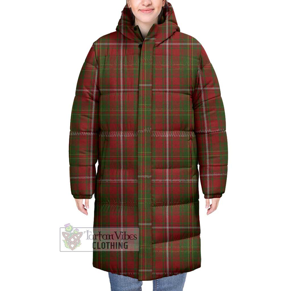 Tartan Vibes Clothing Hay Tartan Long Down Jacket