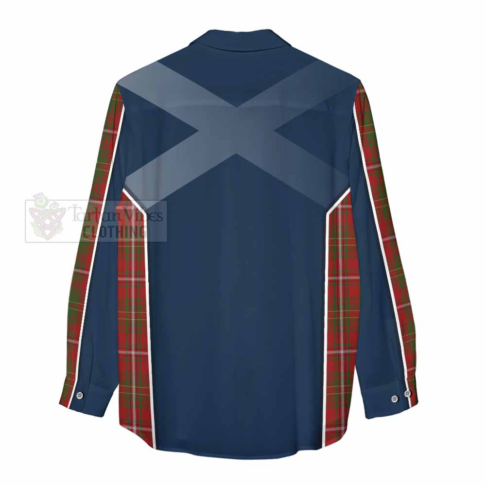 Tartan Vibes Clothing Hay Tartan Women's Casual Shirt with Family Crest and Lion Rampant Vibes Sport Style