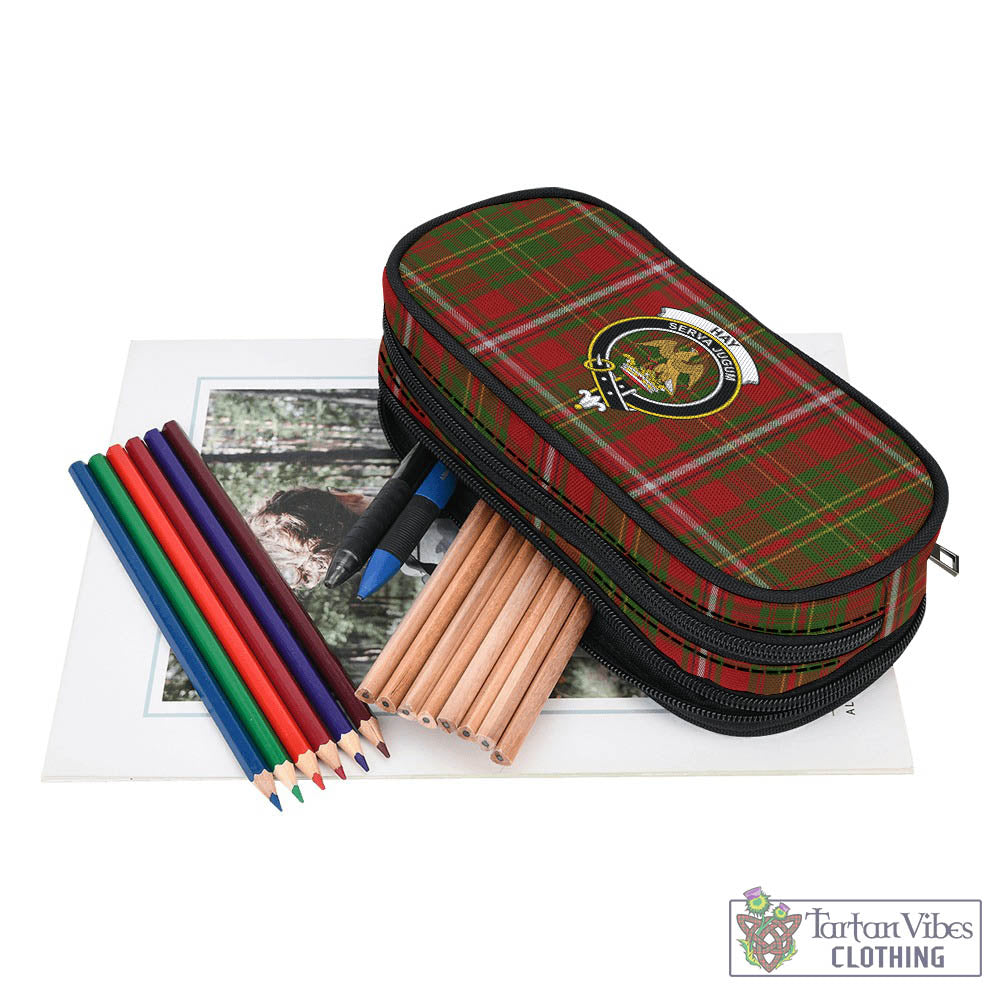 Tartan Vibes Clothing Hay Tartan Pen and Pencil Case with Family Crest