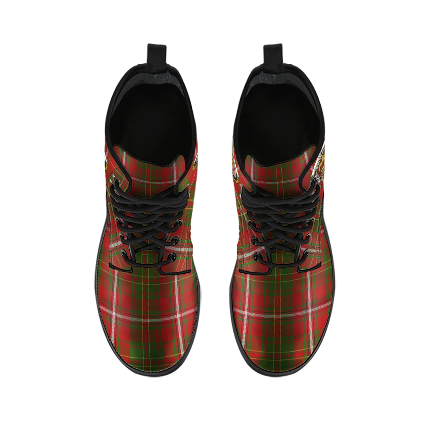 hay-tartan-leather-boots-with-family-crest