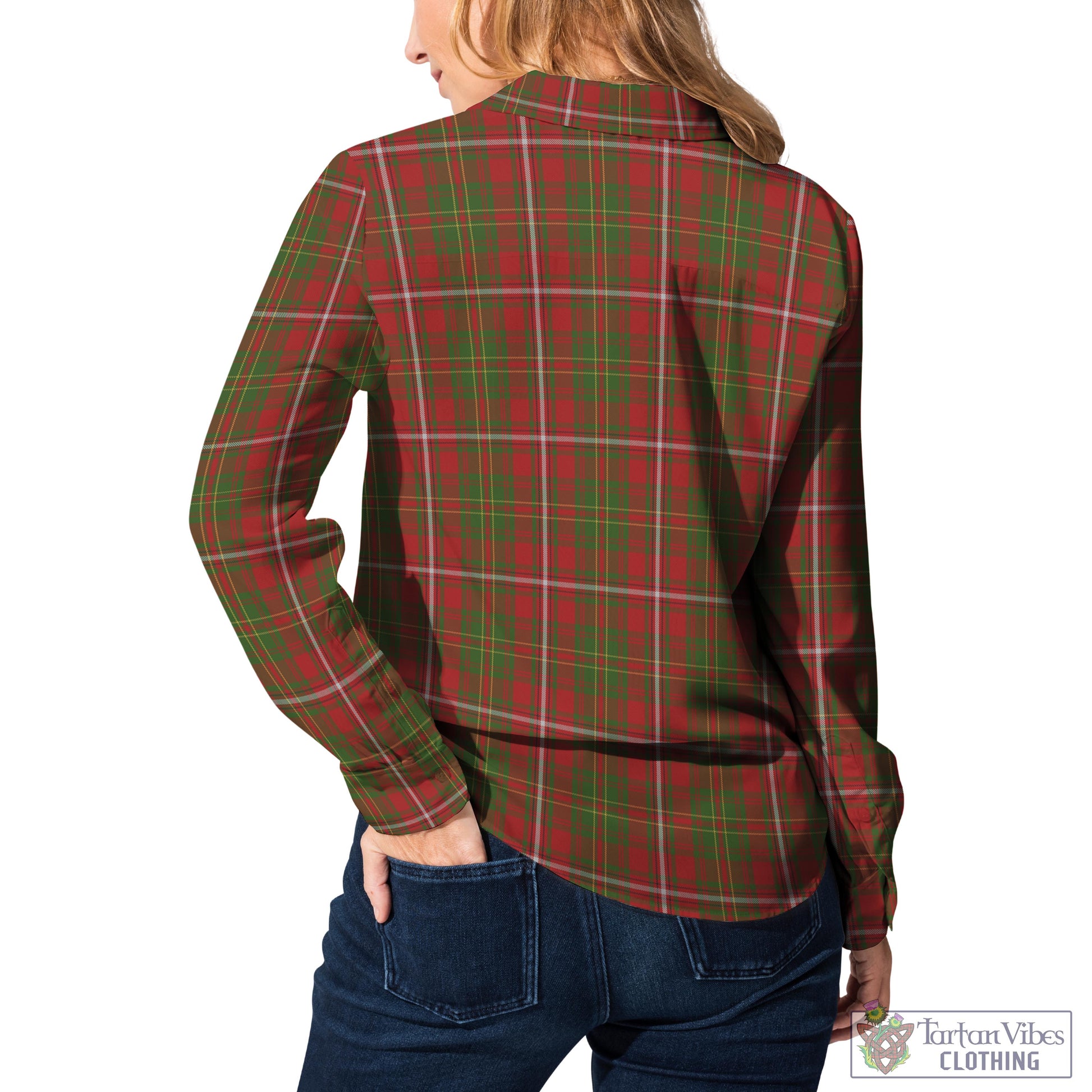 Tartan Vibes Clothing Hay Tartan Womens Casual Shirt with Family Crest