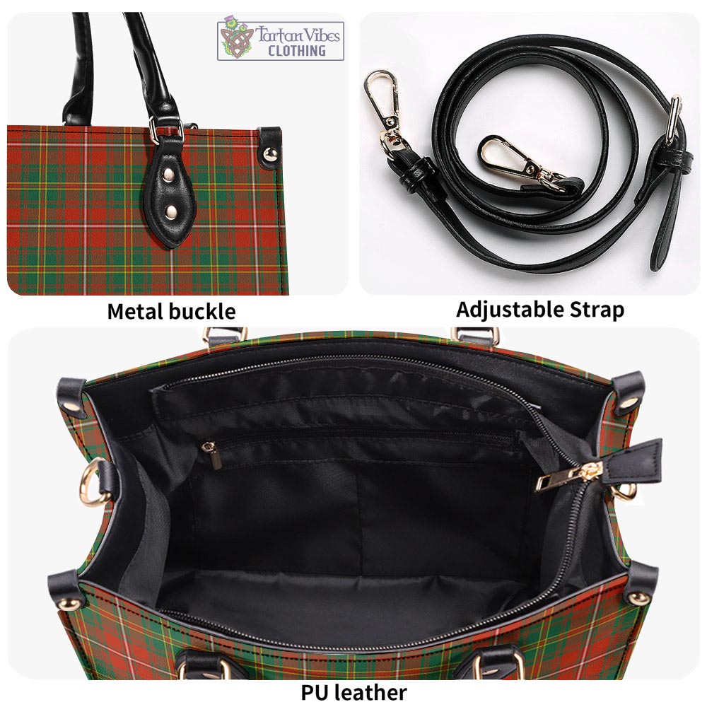 Tartan Vibes Clothing Hay Ancient Tartan Luxury Leather Handbags