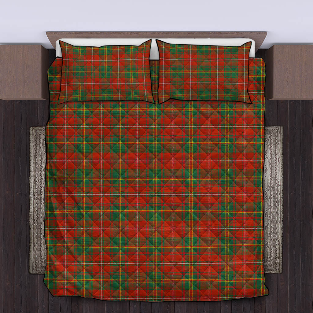 Hay Ancient Tartan Quilt Bed Set King - Tartan Vibes Clothing