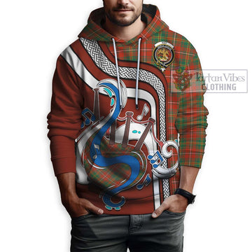 Hay Ancient Tartan Hoodie with Epic Bagpipe Style