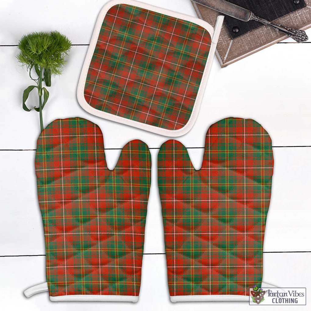 Hay Ancient Tartan Combo Oven Mitt & Pot-Holder Combo 1 Oven Mitt & 1 Pot-Holder White - Tartan Vibes Clothing