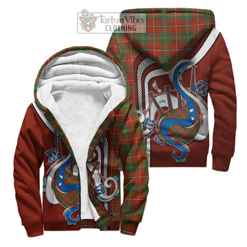 Hay Ancient Tartan Sherpa Hoodie with Epic Bagpipe Style