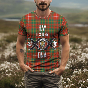 Hay Ancient Tartan T-Shirt with Family Crest DNA In Me Style