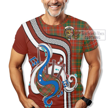 Hay Ancient Tartan T-Shirt with Epic Bagpipe Style