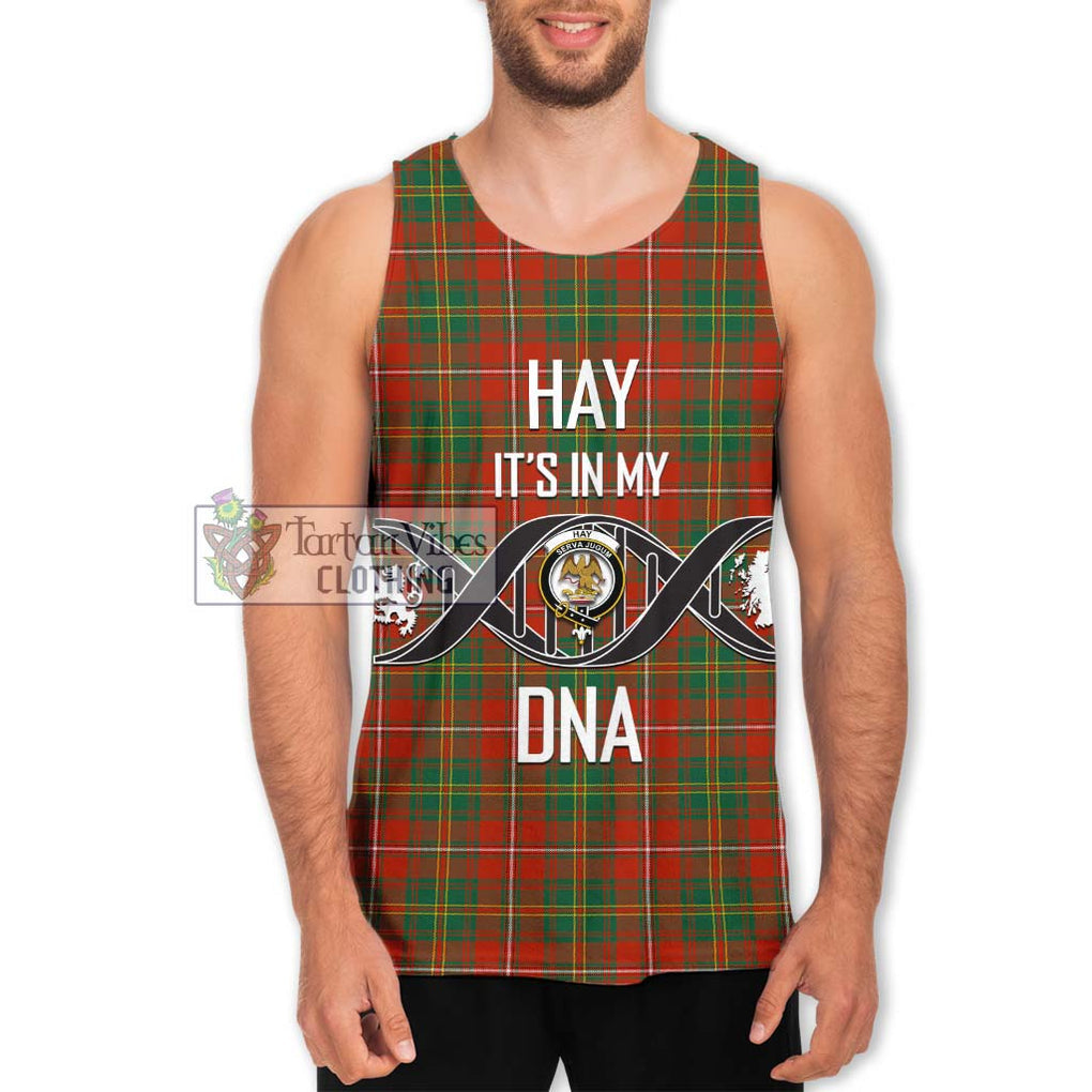 Hay Ancient Tartan Men's Tank Top with Family Crest DNA In Me Style Men - Tartanvibesclothing Shop