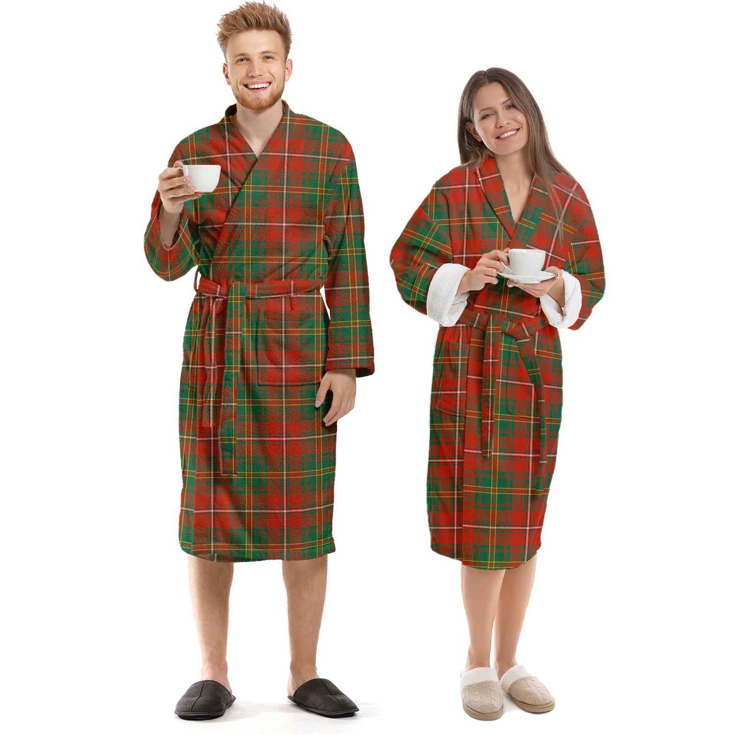 Hay Ancient Tartan Bathrobe Unisex S - Tartan Vibes Clothing