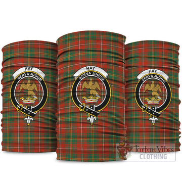 Hay Ancient Tartan Neck Gaiters, Tartan Bandanas, Tartan Head Band with Family Crest