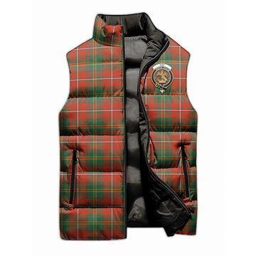 Hay Ancient Tartan Sleeveless Puffer Jacket with Family Crest